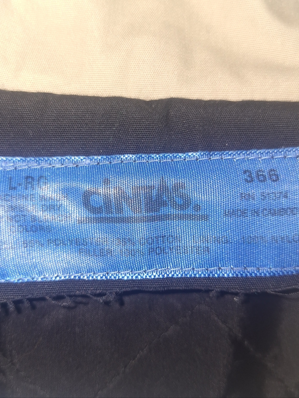 Cintas Utility Work Jacket Coat Sz Large Black & Tan Quilted Lined - Picture 3 of 9